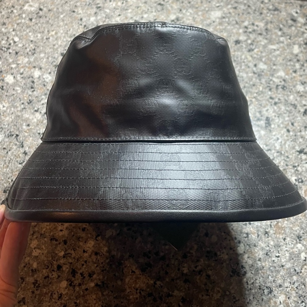 Gucci Black Dome Hat with Matte Finish